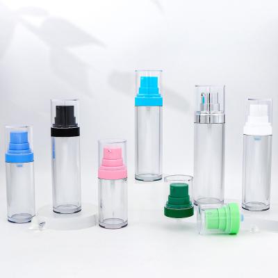 China 40ML Cylinder Pink Green Plastic Spray Bottle Customized Fine Mist for sale