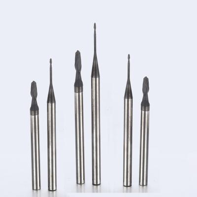 China Graphite Long Neck End Mills R1 Ball Nose Straight Shank for sale