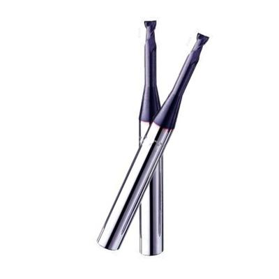 China Hohe Härte-Stahl-Hartmetall-Schaftfräser 2 Flöten D4 Hrc65 SX zu verkaufen