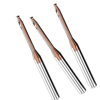 China Extra Long Neck 2 Flutes 2mm Square Nose End Mill Hrc65 SX for sale