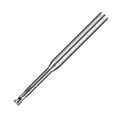 China Aluminum 3mm Long Neck End Mills Tungsten Carbide 2 Flutes Without Coating for sale