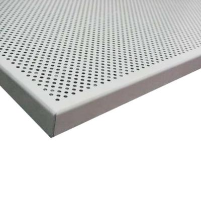 China PVDF Coating 8mm Honeycomb Ceiling Panels Perforated Metal Acoustic Ceiling Panels for sale