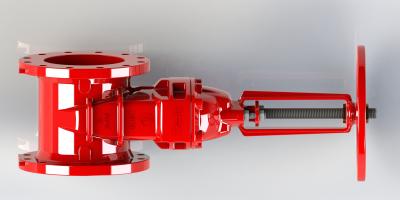 中国 赤いエポキシの上塗を施してある手動ハンドルは高い等級のゴム製利用できる作動させた 販売のため
