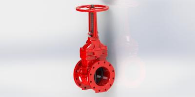 China Red FBE Coated  Resilient Seated Valve For Fire Service UL FM Approved for sale