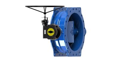 China AWWA C504 Double Flanged Eccentric Butterfly Valve SS316 Coated Disc for sale