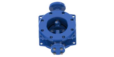 China Modulating On Off FBE Coated GSJ500-7 Double Eccentric Butterfly Valve for sale