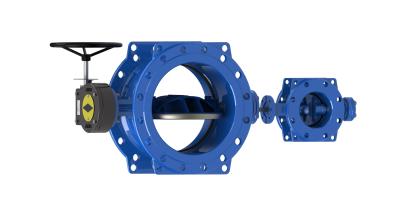 China Dovetail Eccentric Butterfly Valve Wore Gear Operated Or Bare Head EPDM Seal for sale