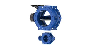 China Arch Shape Design Double Eccentric Butterfly Valve With Stronger Ribs On Back Side for sale