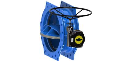 China Ductile Iron Double Eccentric Valve , Wafer Butterfly Valve SS316 Disc Seat for sale