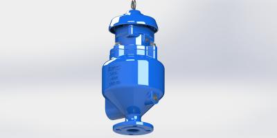 China Válvula libre del lanzamiento del aire de las aguas residuales del derramamiento con el diseño antichoque para prevenir el martillo de agua en venta