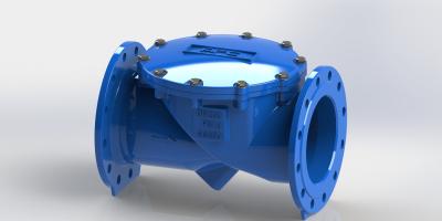 China EPOXY Coated Swing Flex Check Valve For General Water Supply / Sewage System for sale