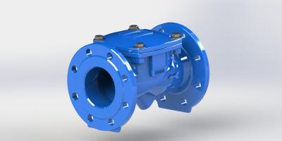 China Water Swing Flex Check Valve For Pressure Rating PN10 With Flange Connection for sale