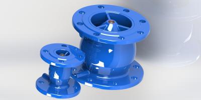 China Nozzel Check Valve, Fusion Powder Epoxy Coated Check Valves For Water for sale