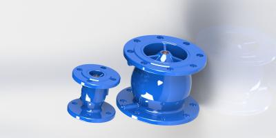 China Blue Anti Water Hammer Ductile Iron Non Slam Check Valve for sale