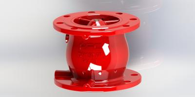China Low Head Loss Non Slam Check Valve Epoxy Coated For Clean Water for sale