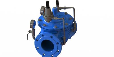 China Ductile Iron Blue Water Pressure Reducing Valve For Water System / Irrigation System for sale