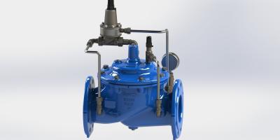 China FBE Coated Pressure Relief Control Valve With Stainless Pilot for sale