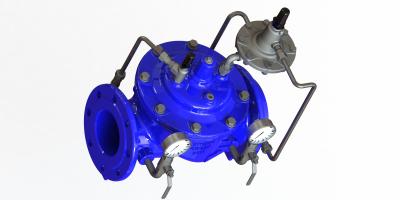 China Globe Type Hydraulic Flow Control Valves EPDM Nylon Reinforcement Diaphragm for sale