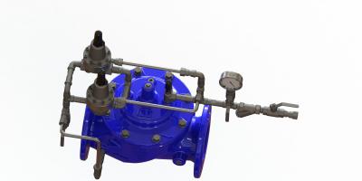 China Oleada azul que anticipa la válvula de control, válvula de descarga de la oleada de presión en venta