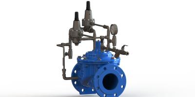 China IP68 Ductile Iron Anti Surge Control Valve As A Safety Valve for sale