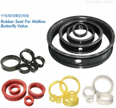 China Customized Pure Rubber Valve Seat Series For Midline Butterfly Valves for sale