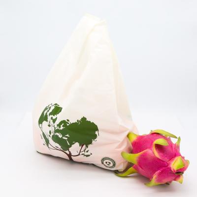 China AISUN Customize Printed  Direct Factory Sale 100% Biodegradable PLA PBAT Compostable Shopping Bags for supermarket for sale