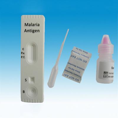 China Malaria PF/casete rápido de la sangre entera de los equipos de la prueba de la enfermedad infecciosa del picovoltio Ab en venta