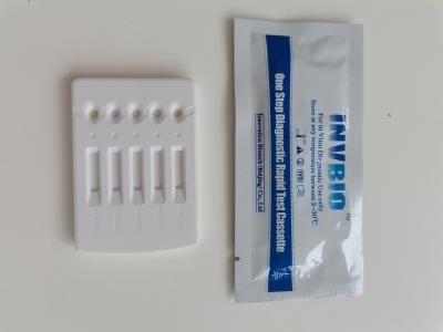 China One Step Hbv Rapid Test Kits Diagnostic Reagents 5 Panel Test Stip Cassette for sale
