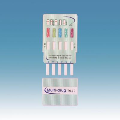 China Met Coc Thc Amp Mor 5 Panel Drug Screen Qualitative Detection for sale