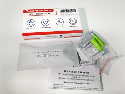 Chine Accueil Test VIH 1/2 Kits de test rapide du VIH Précision Ivd 99% à vendre