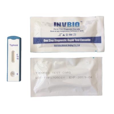 China Typhoid Infectious Disease Rapid Test Kits Igg Igm Antibody Cassette for sale