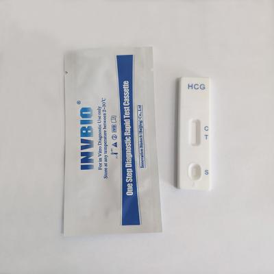 China Invbio Ce Fda Fertility Test Kits Hcg Human Chorionic Gonadotropin Pregnancy Urine / Serum for sale