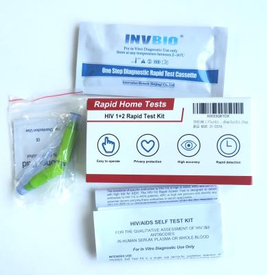 China 4th Generation 1/2 Hiv Rapid Test Kits Antigene Ag Ab Syphilis And Hiv Aids Diagnostic for sale