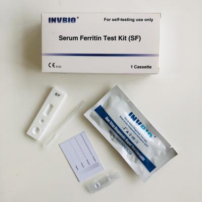 China Invbio Ce Self Testing Anaemia Test Kit Serum Ferritin Levels Rapid At Home for sale