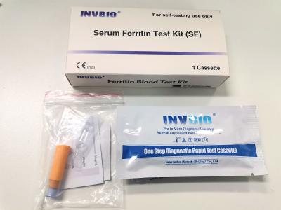 China Sensibilidad rápida de Elisa Kit 99,2% del casete de la prueba de la sangre llana humana de la ferritina en venta