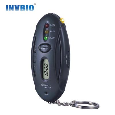 China Black Led Lights Show Breathalyzer Alcohol Tester With Timer Quick Response For Drive Safety for sale