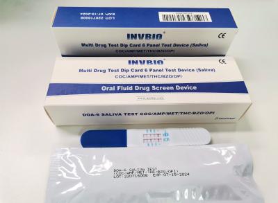 China 6 Panel Direct Saliva Drug Testing Kit CE Fda Approved for sale