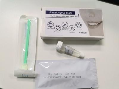 China Hiv Type 1 Type 2 Saliva Rapid Test Kit With FSC for sale
