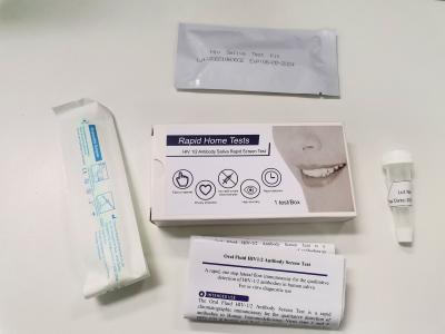 Chine Une salive de kit d'essai d'HIV d'étape/distributeur médical oral de kit d'essai d'HIV de kits d'examen de diagnostic a eu besoin à vendre