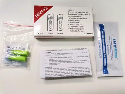 中国 Oem Hiv Rapid Test Kits Whole Blood Diagnostic Home Use Self Test 販売のため