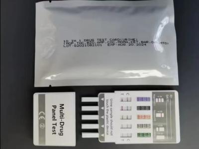 China Fast Result Convenient 10 Panel Drug Test Dip Card Medical Diagnostic Device for sale