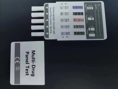 China Prueba en casa y del En-laboratorio exacta de las pruebas 10 del panel de la orina de la inmersión de la tarjeta de droga en venta