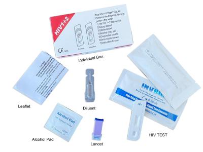 Chine Kit de test rapide du VIH haute sensibilité Test du VIH 1/2 à domicile à vendre