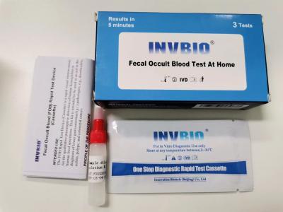 China Rapid Diagnostic One Step Fecal Occult Blood Test Kit Home Use for sale