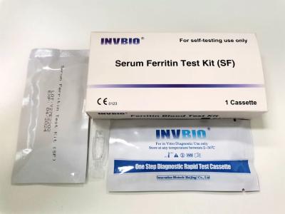 China One Step Serum Ferritin Level Test Kit Finger Blood Easy Operate At Home for sale