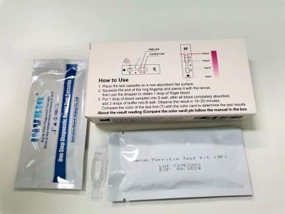 China Early Detection Serum Ferritin Test Kit Rapid Diagnostic Device for sale