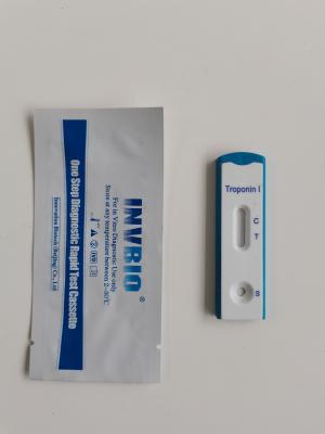 China Troponin I Ctni Test Whole Blood / Serum / Plasma Rapid Diagnostic Troponin Cards zu verkaufen