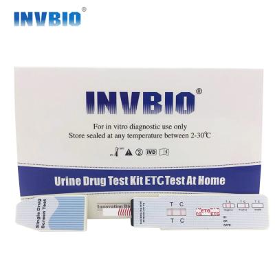 China Reagente médico de resposta rápida ETG Urine Alcohol Ethyl Glucuronide Test Dip Card at Home à venda