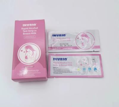 China Fast Result Mom Breast Milk Alcohol Test Strips At Home Individually for sale