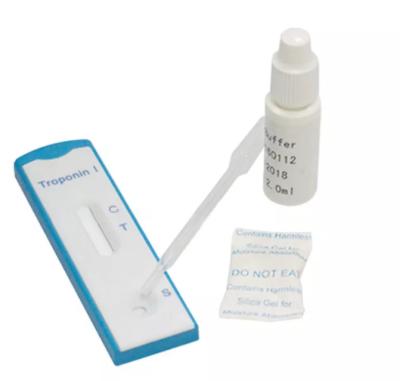China One Step Ce Approved Troponin I Rapid Test Kit Serum / Whole Blood for sale